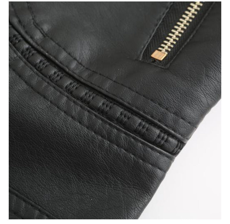 Women's Faux Biker Leather Motorcycle - view 6
