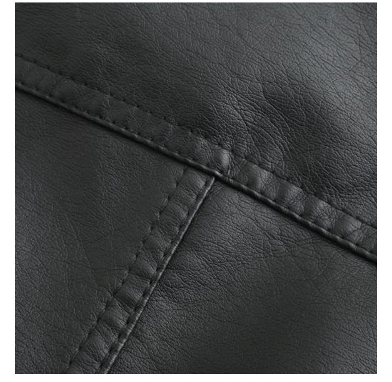 Women's Faux Biker Leather Motorcycle - view 8