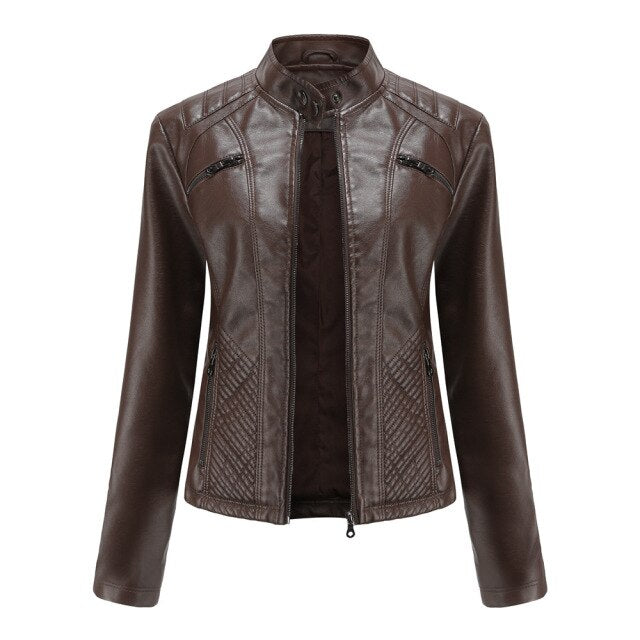 Women's Motorcycle Leather Jacket - view 20