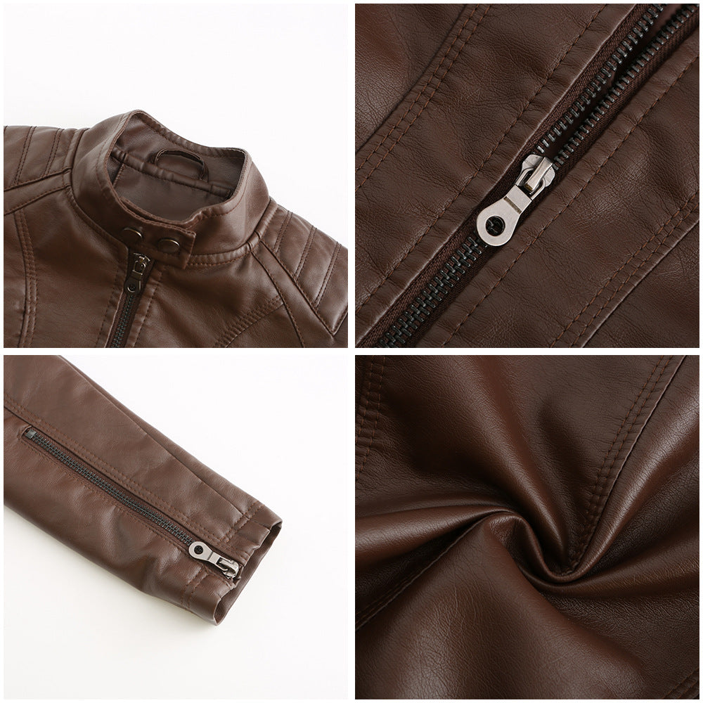 Women's Motorcycle Leather Jacket - view 28