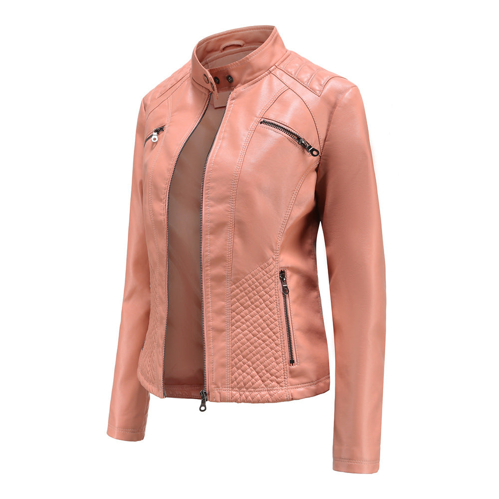 Women's Motorcycle Leather Jacket - view 11