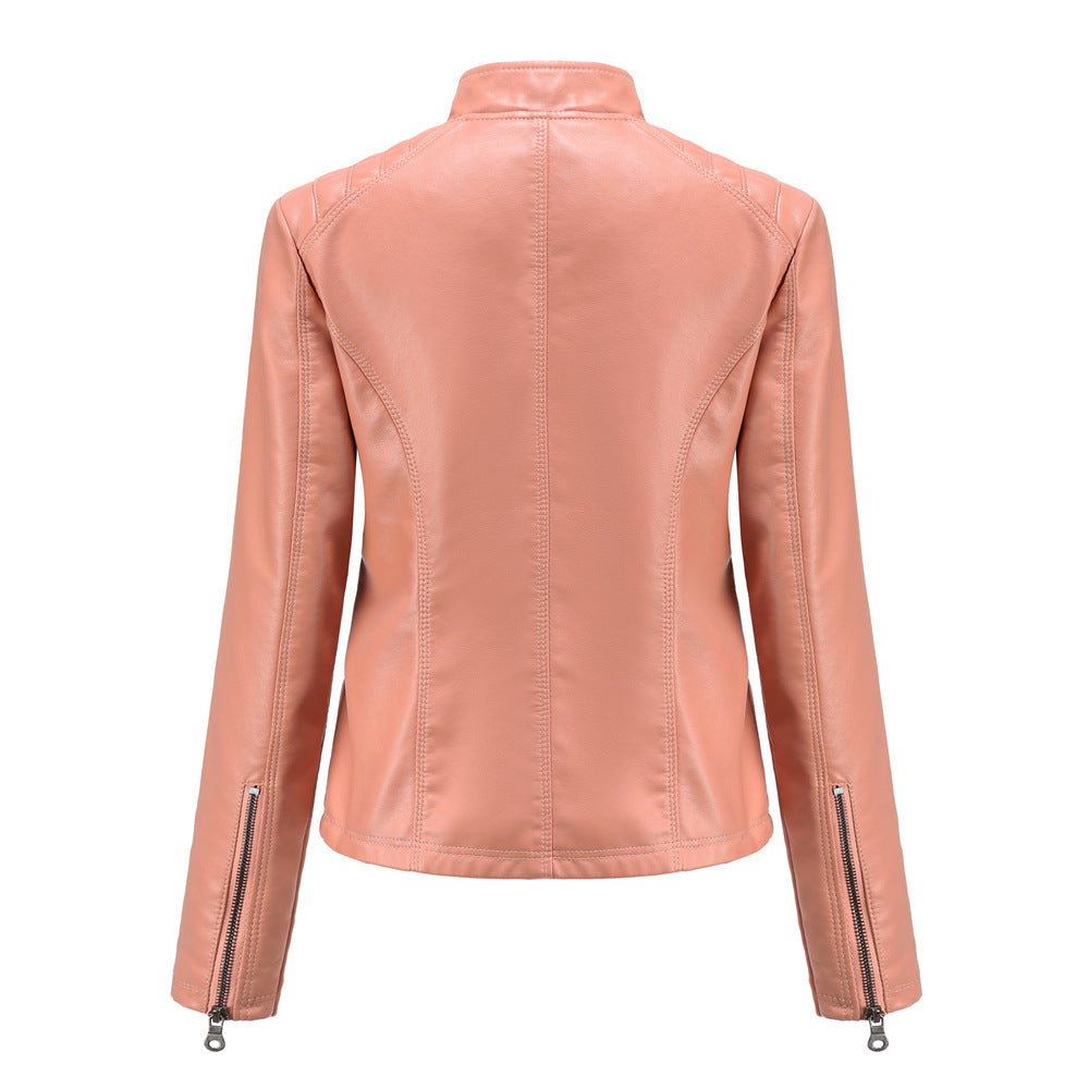 Women's Motorcycle Leather Jacket - view 12