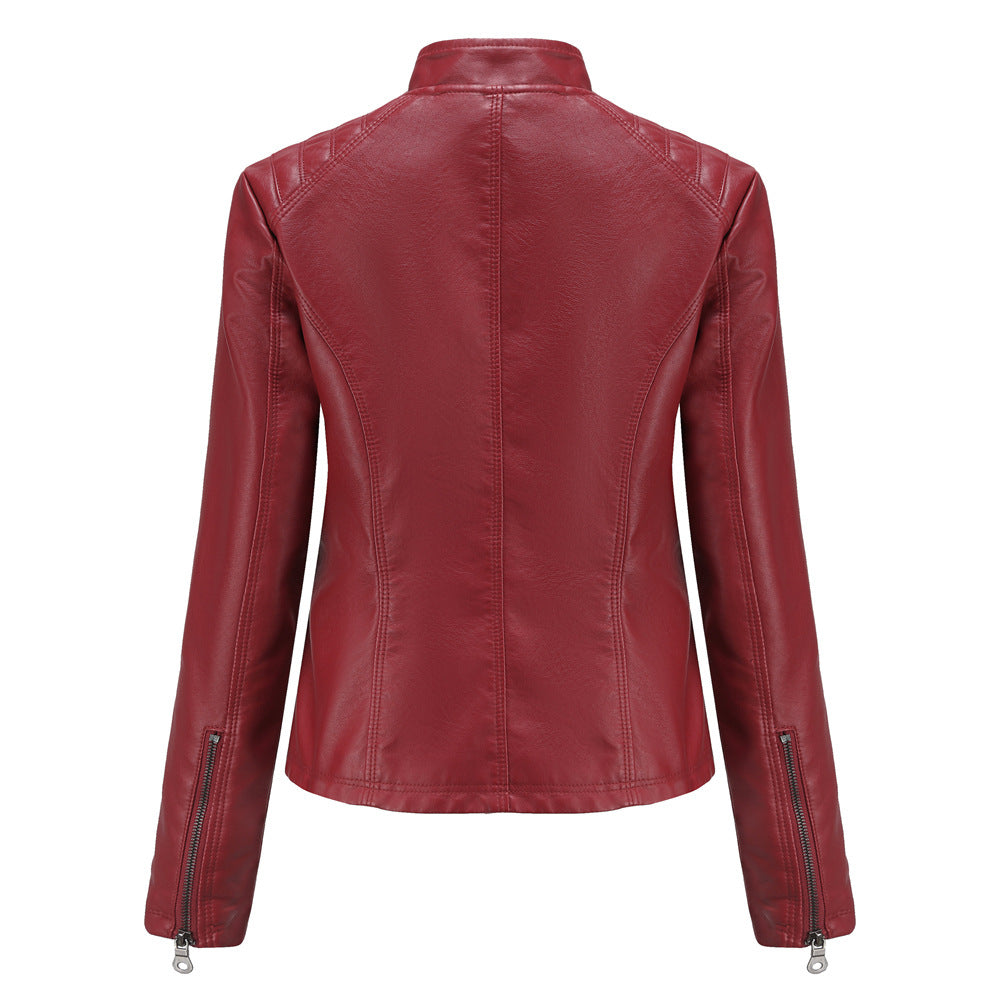 Women's Motorcycle Leather Jacket - view 7